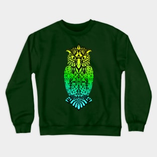 magical owl bird pattern ecopop Crewneck Sweatshirt